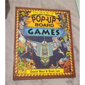 The Book of Pop-Up Board Games: 4 Games Attached Spinner 10 Game Pieces Included